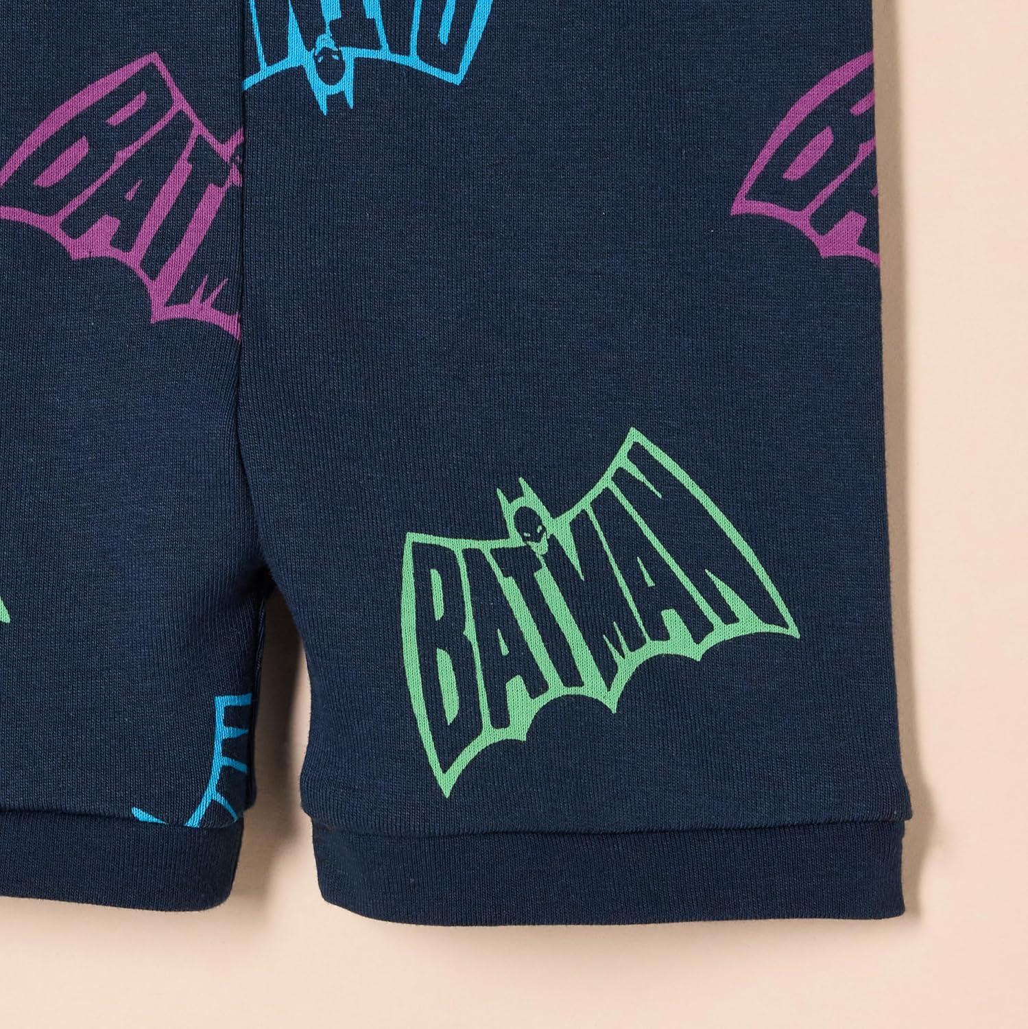 imageAmazon Essentials Unisex Babies Toddlers and Kids SnugFit Cotton Pajama Sleepwear SetsBatman Logo  Kids