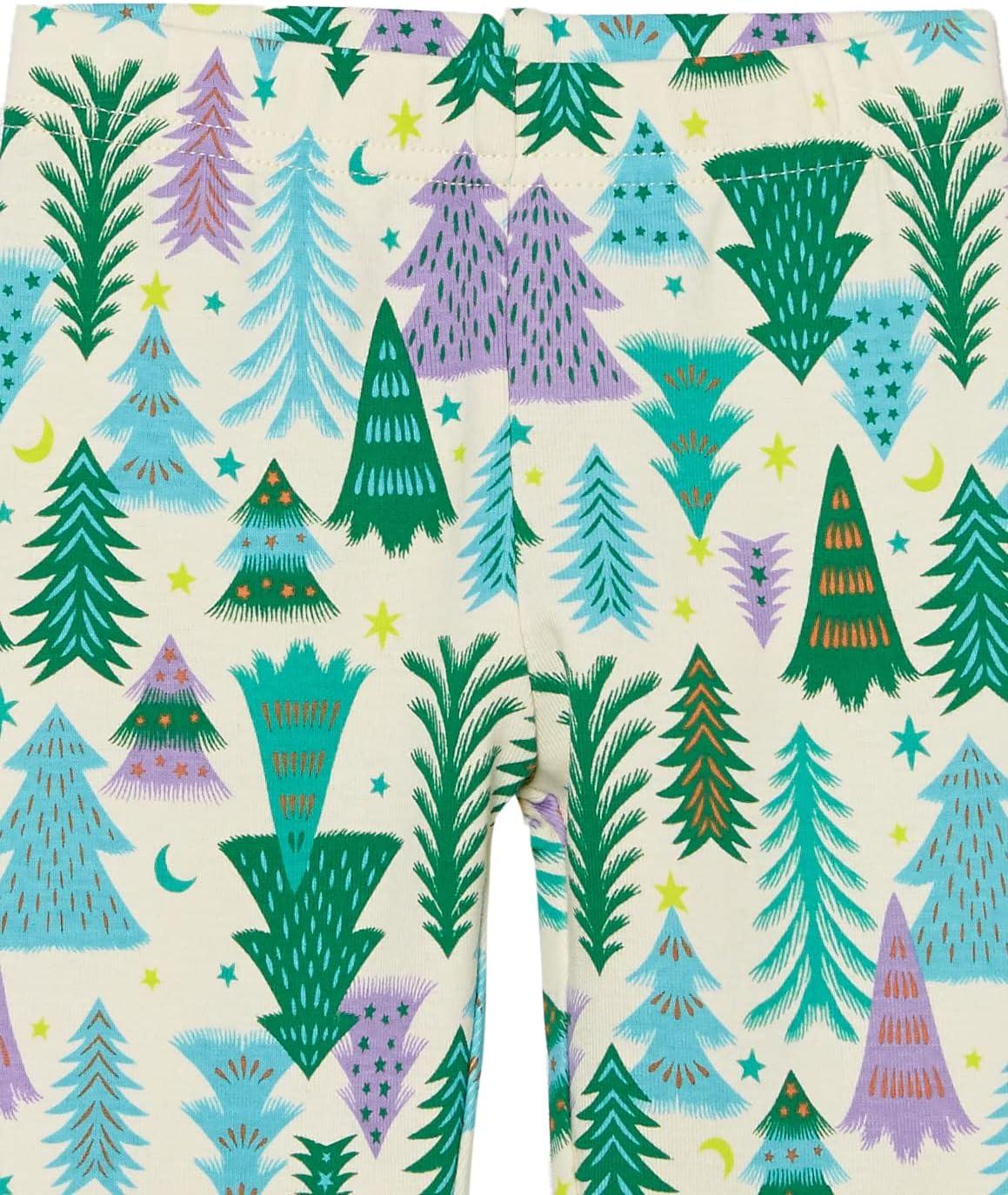 imageAmazon Essentials Unisex Babies Toddlers and Kids SnugFit Cotton Pajama Sleepwear SetsEcru Festive Tree