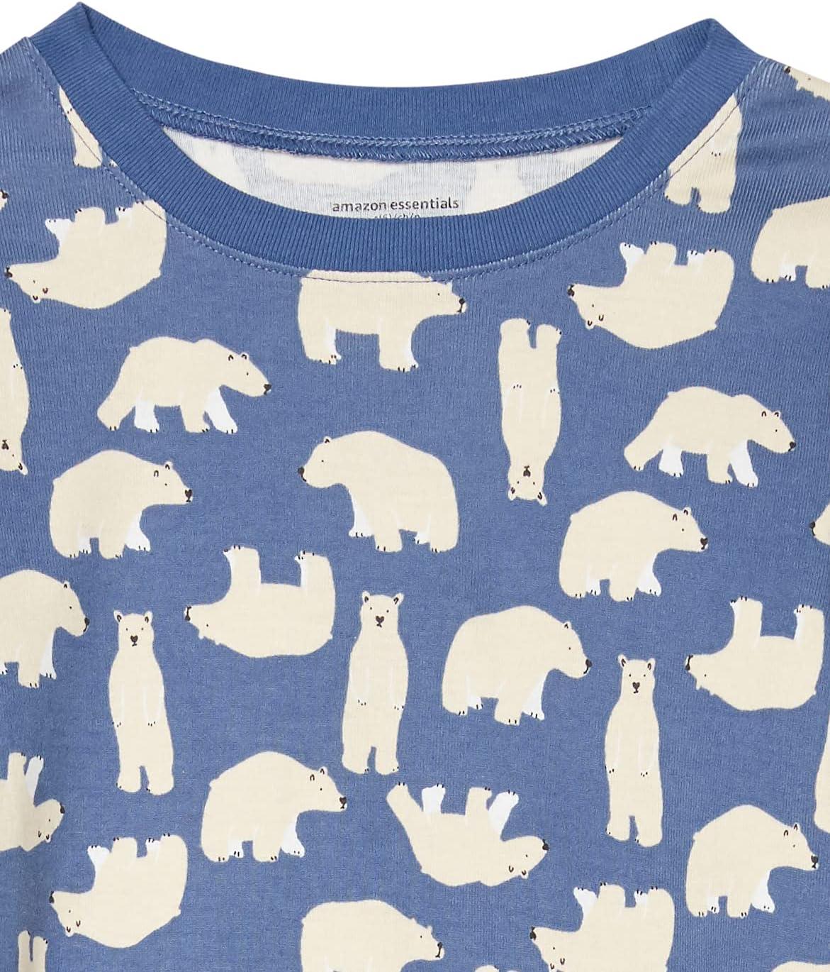 imageAmazon Essentials Unisex Babies Toddlers and Kids SnugFit Cotton Pajama Sleepwear SetsPolar Bear