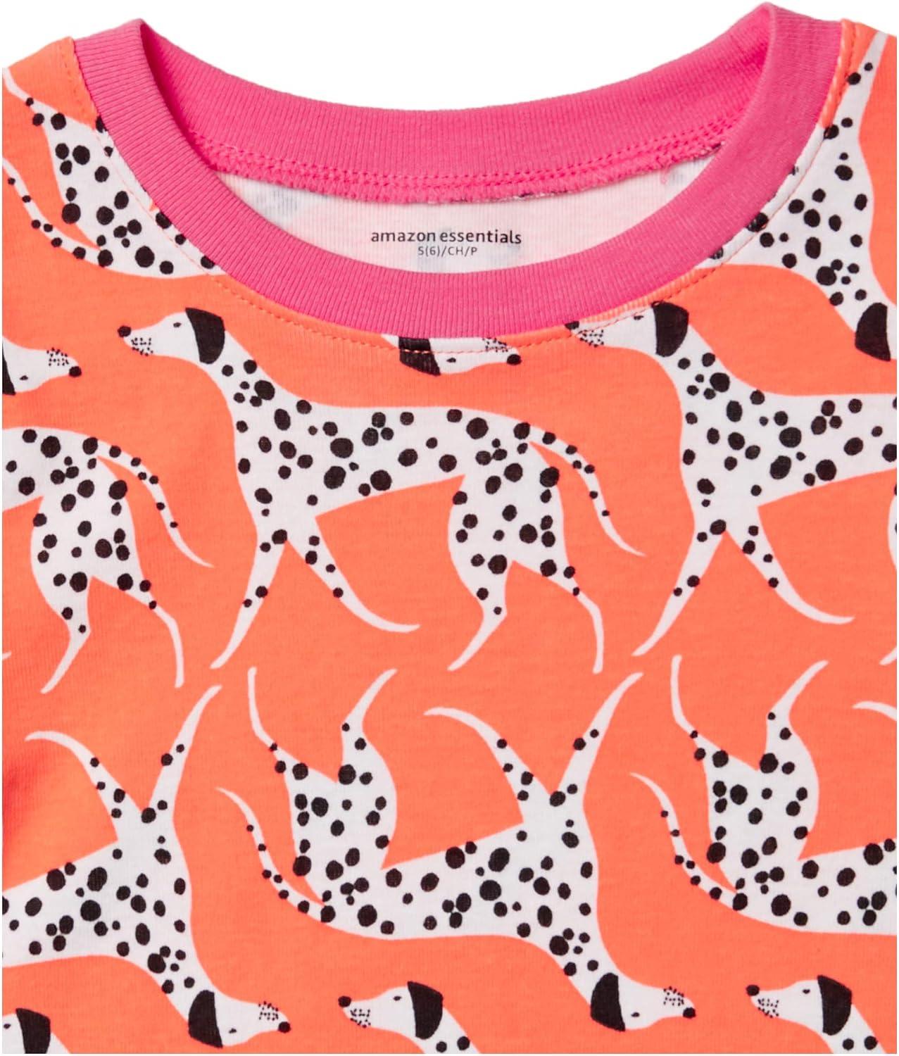 imageAmazon Essentials Unisex Babies Toddlers and Kids SnugFit Cotton Pajama Sleepwear SetsWhite Dalmation