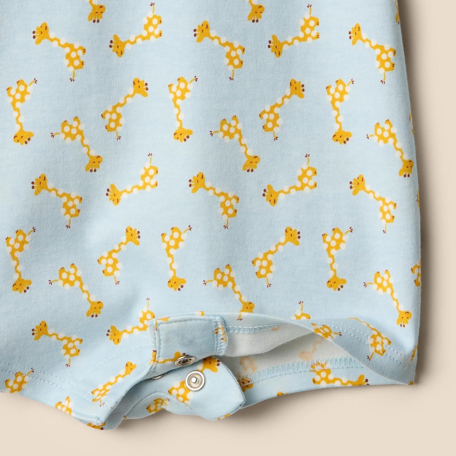 imageAmazon Essentials x Sofia Grainge Baby Boys Short Sleeve Romper Pack of 2GiraffeStripe