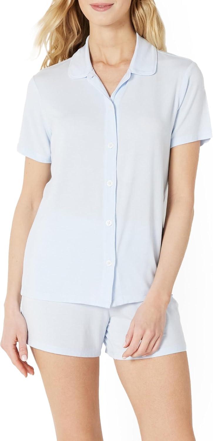 imageAmazon Essentials x Sofia Grainge Mommy and Me Short Sleeve Pajama SetLight Blue