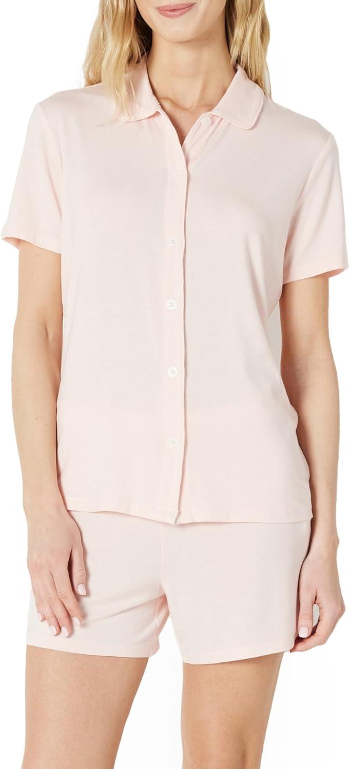 imageAmazon Essentials x Sofia Grainge Mommy and Me Short Sleeve Pajama SetLight Pink