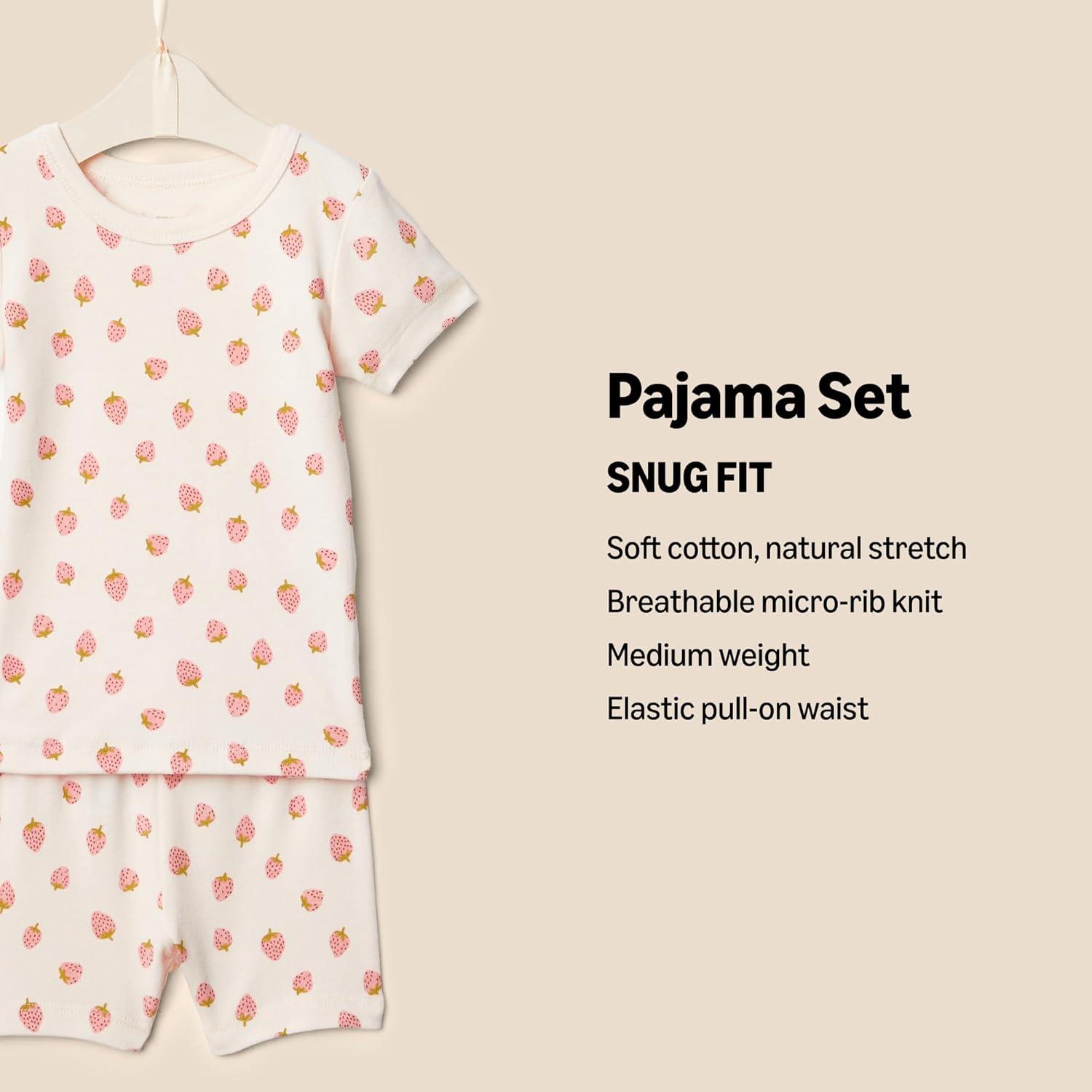 imageAmazon Essentials x Sofia Grainge Mommy and Me Short Sleeve Pajama SetPeach Strawberry Toss