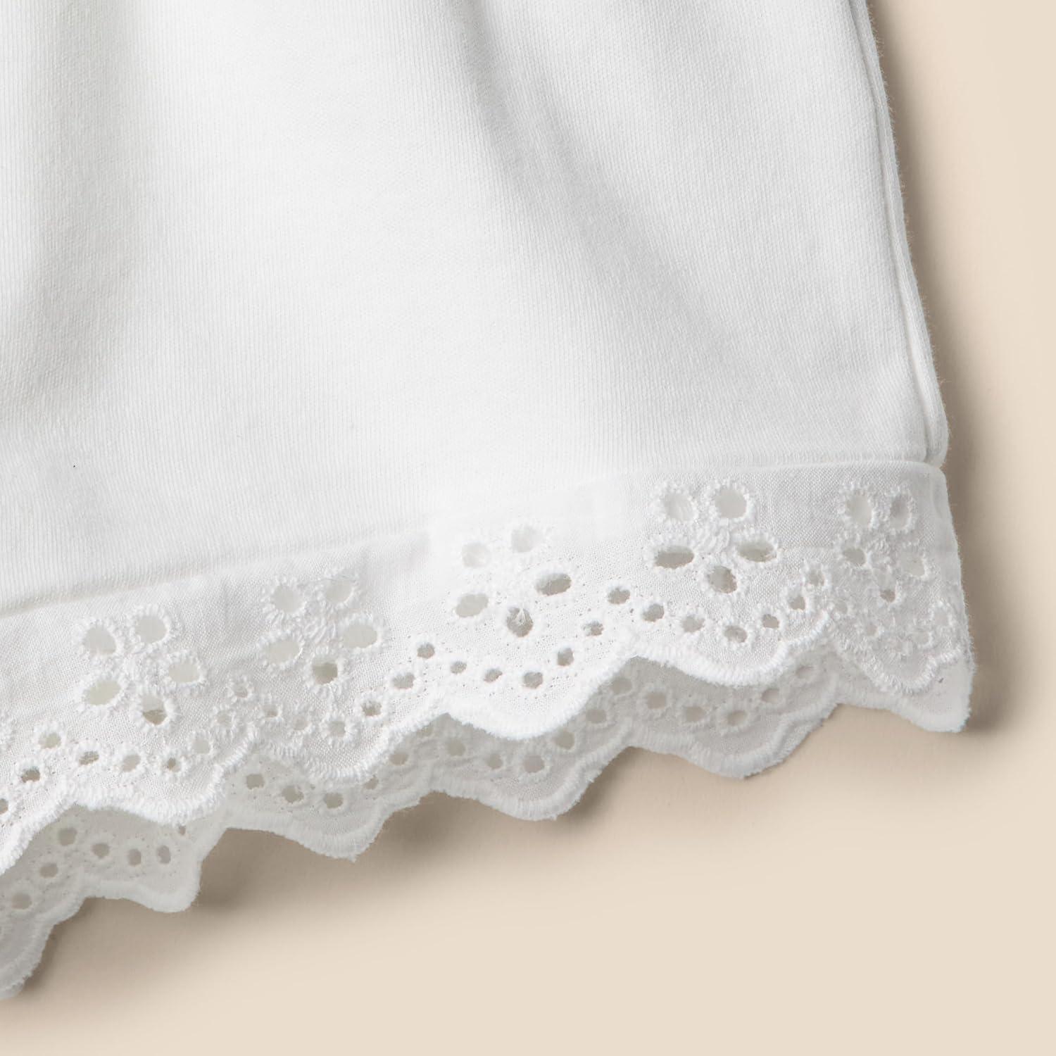 imageAmazon Essentials x Sofia Grainge Toddlers and Baby Girls Eyelet Short ampamp Top SetWhite