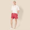 imageAmazon Essentials Mens 7quot QuickDry Swim TrunkLilac Red Crocodiles