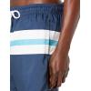 imageAmazon Essentials Mens 7quot QuickDry Swim TrunkNavy White Stripe