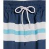 imageAmazon Essentials Mens 7quot QuickDry Swim TrunkNavy White Stripe