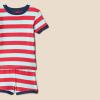 imageAmazon Essentials Unisex Babies Toddlers and Kids SnugFit Cotton Pajama Sleepwear SetsPale Aqua BlueRedWhiteStripeYeah