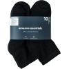 imageAmazon Essentials Womens Cotton Ankle Socks Lightly Cushioned 10 PairsBlack