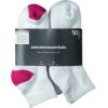 imageAmazon Essentials Womens Cotton Ankle Socks Lightly Cushioned 10 PairsWhite