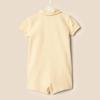 imageAmazon Essentials x Sofia Grainge Baby Boys Short Sleeve Romper Pack of 2Light TanWhite