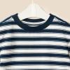 imageAmazon Essentials x Sofia Grainge Toddlers and Baby Boys Regular Fit TShirt and Short SetIvory Navy Stripe