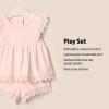 imageAmazon Essentials x Sofia Grainge Toddlers and Baby Girls Eyelet Short ampamp Top SetLight Pink