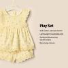 imageAmazon Essentials x Sofia Grainge Toddlers and Baby Girls Eyelet Short ampamp Top SetLight Tan Ditsy Flowers