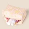 imageAmazon Essentials x Sofia Grainge Womens Quilted Makeup Toiletry Bag Shell Pink Ornate Paisley One Size