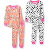 imageAmazon Essentials Unisex Babies Toddlers and Kids SnugFit Cotton Pajama Sleepwear SetsCoral Orange Dog
