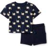 imageAmazon Essentials x Sofia Grainge Toddlers and Baby Boys Regular Fit TShirt and Short SetNavy Elephants
