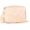 imageAmazon Essentials x Sofia Grainge Womens Quilted Makeup Toiletry Bag Shell Pink Ornate Paisley One Size