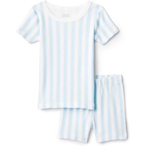 imageAmazon Essentials x Sofia Grainge Mommy and Me Short Sleeve Pajama SetPale Blue Bold Stripe