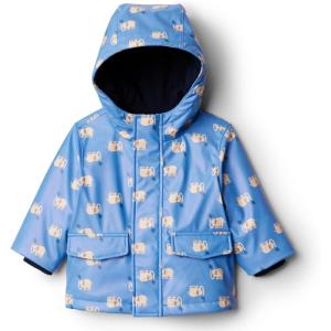 imageAmazon Essentials x Sofia Grainge Toddlers and Baby Boys WaterRepellent Rain JacketCornflower Blue Elephants