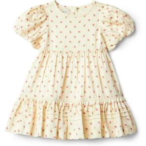 imageAmazon Essentials x Sofia Grainge Toddlers and Baby Girls Puff Sleeve DressBright Pink Little Strawberries