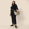 imageAmazon Essentials Womens RegularFit Matte Jersey ButtonDown ShirtBlack