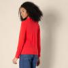 imageAmazon Essentials Womens RegularFit Matte Jersey ButtonDown ShirtBright Poppy Red