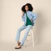 imageAmazon Essentials Womens RegularFit Matte Jersey ButtonDown ShirtDark Green