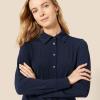 imageAmazon Essentials Womens RegularFit Matte Jersey ButtonDown ShirtNavy
