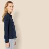 imageAmazon Essentials Womens RegularFit Matte Jersey ButtonDown ShirtNavy
