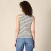 imageAmazon Essentials Womens SlimFit Rib Knit Boatneck Layering TankEggshell White Black French Stripe