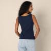 imageAmazon Essentials Womens SlimFit Rib Knit Boatneck Layering TankNavy