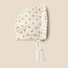 imageAmazon Essentials x Sofia Grainge Baby Girls Eyelet Bonnet HatIvory Pink Little Strawberries
