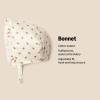 imageAmazon Essentials x Sofia Grainge Baby Girls Eyelet Bonnet HatIvory Pink Little Strawberries