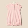 imageAmazon Essentials x Sofia Grainge Baby Girls Short Sleeve Peter Pan Collar Romper Pack of 2Light PinkWhite