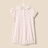 imageAmazon Essentials x Sofia Grainge Baby Girls Short Sleeve Peter Pan Collar Romper Pack of 2StrawberryStripe