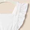 imageAmazon Essentials x Sofia Grainge Baby Girls Sleeveless Ruffle RomperWhite