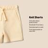 imageAmazon Essentials x Sofia Grainge Toddlers and Baby Boys Pull On Knit Shorts Pack of 2Pale YellowStripe