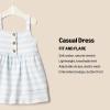 imageAmazon Essentials x Sofia Grainge Toddlers and Baby Girls Knit Casual DressPale Blue Bold Stripe