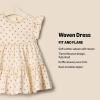 imageAmazon Essentials x Sofia Grainge Toddlers and Baby Girls Woven Ruffle Sleeve DressBright Pink Little Strawberries