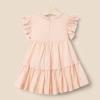 imageAmazon Essentials x Sofia Grainge Toddlers and Baby Girls Woven Ruffle Sleeve DressPeach Classic Stripe