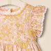 imageAmazon Essentials x Sofia Grainge Toddlers and Baby Girls Woven Ruffle Sleeve DressShell Pink Ornate Paisley