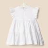 imageAmazon Essentials x Sofia Grainge Toddlers and Baby Girls Woven Ruffle Sleeve DressWhite