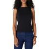 imageAmazon Essentials Womens SlimFit Rib Knit Boatneck Layering TankBlack