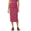 imageAmazon Essentials Womens SlimFit Ruched Matte Jersey Skirt Top Sold SeparatelyHot Pink Leafy Floral Ditsy