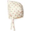imageAmazon Essentials x Sofia Grainge Baby Girls Eyelet Bonnet HatIvory Pink Little Strawberries