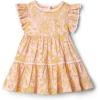 imageAmazon Essentials x Sofia Grainge Toddlers and Baby Girls Woven Ruffle Sleeve DressShell Pink Ornate Paisley