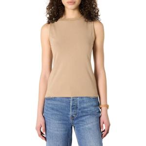 imageAmazon Essentials Womens SlimFit Rib Knit Boatneck Layering TankTan
