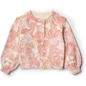 imageAmazon Essentials x Sofia Grainge Toddlers and Baby Girls Lightweight Cardigan SweaterPeach Craft Floral